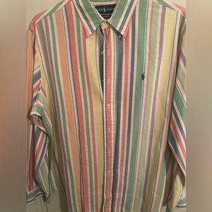 Multicolor Polo Dress Shirt
